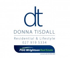 Donna Tisdall logo with Mobile 1920x1080 v2